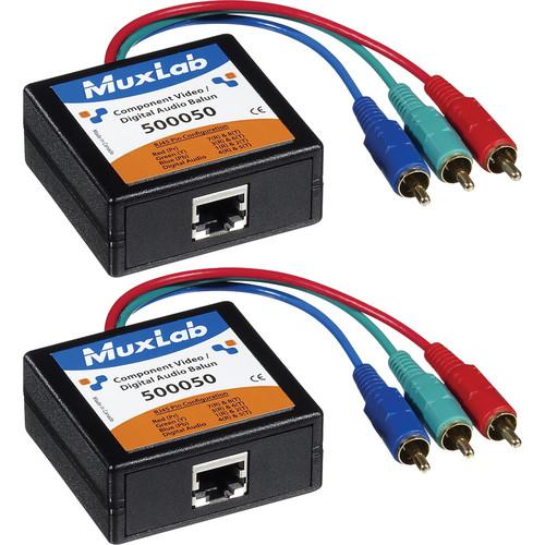 MuxLab Component Video & Digital Audio 2-Pack Balun Kit
