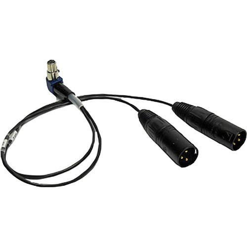 PSC Right Angle TA5F to 2 Full Size 3-Pin Male XLR Cable