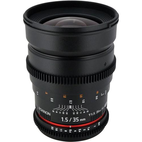 Rokinon 35mm T1.5 Cine AS UMC Lens for Canon EF Mount