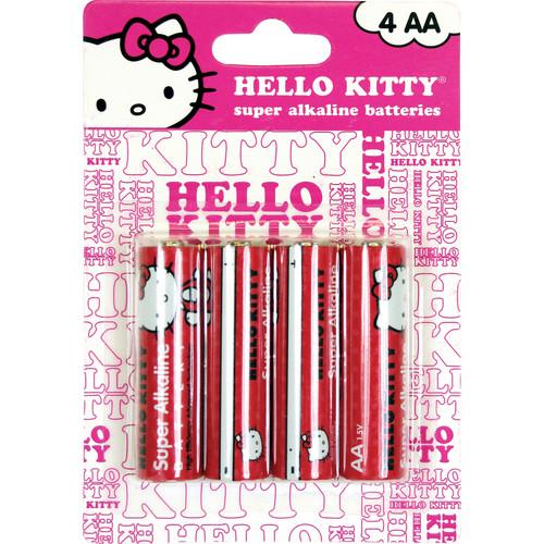 Sakar Hello Kitty Super AA Alkaline Batteries - 4-Pack