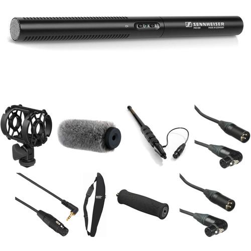 Sennheiser MKE 600 Shotgun Mic with Boompole, Bag & Shockmount Complete HDSLR Kit