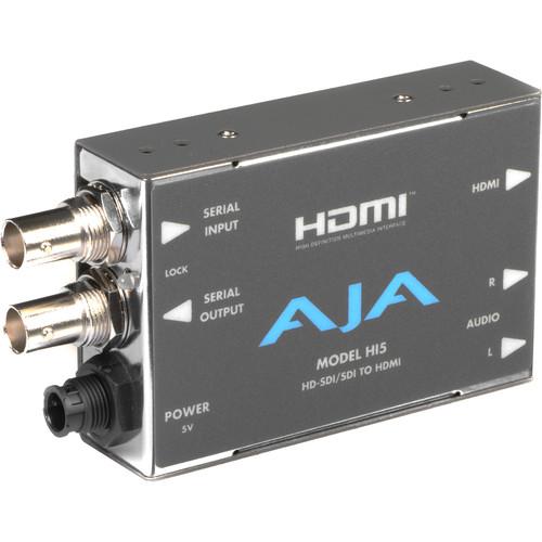 AJA HD SD-SDI to HDMI Video and Audio Converter with DWP