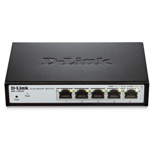 D-Link DGS-1100-05 EasySmart 5-Port Gigabit Switch