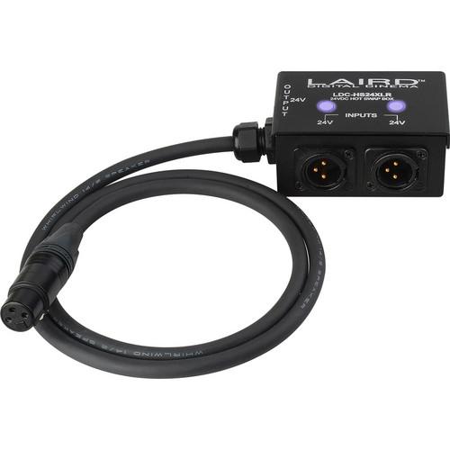 Laird Digital Cinema 24 VDC DUAL Input 3-Pin XLR Hot Swap Power Box