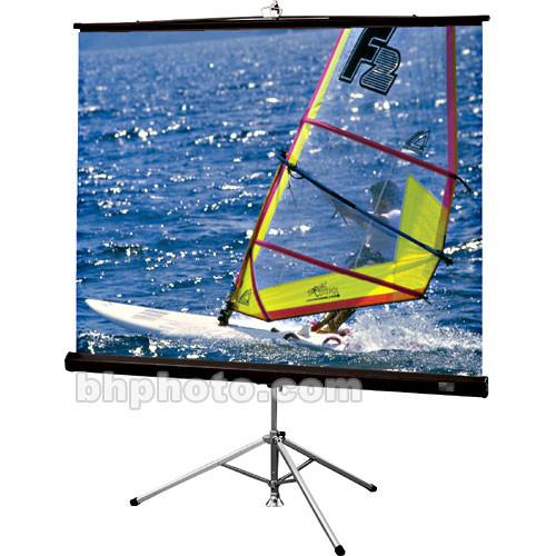 Draper Diplomat R Portable Tripod Projection Screen - 70 x 70" - 99" Diagonal - Square Format - Matte White with Black Carpet Case