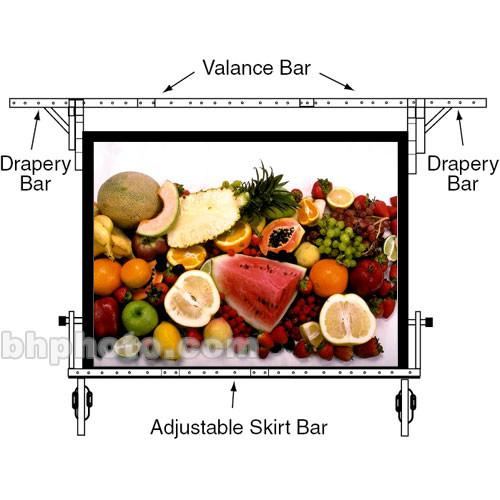 Draper Drapery Bars for the Cinefold 104x104" Portable Projection Screen - One Pair