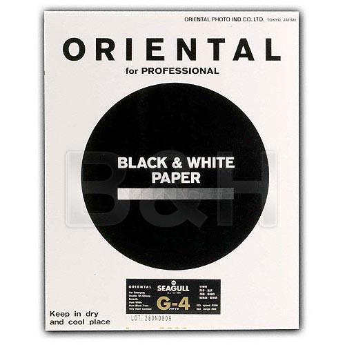 Oriental Seagull G Black & White Graded #4 Fiber Base Double Weight Glossy Paper - 16 x 20"