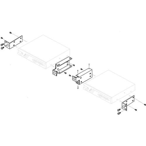 Telex 71081002 RM-D Dual Rackmount Kit for 1 2U Wireless Components