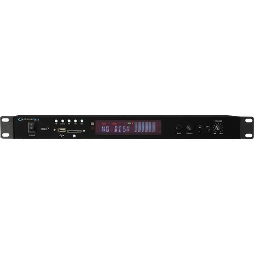 Technical Pro UREC7 Professional Rack Mountable USB SD Recording Deck