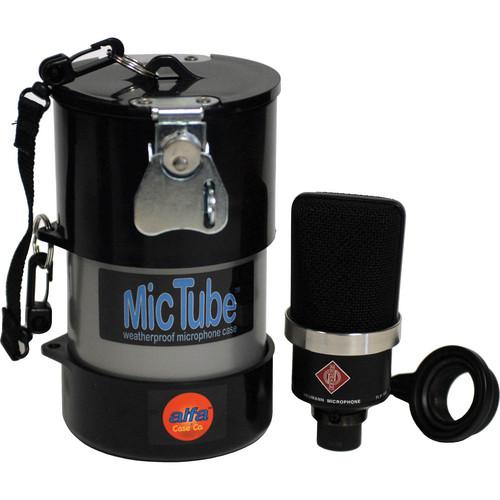 Alfa Case 20036MTLB-SILVER MicTube Weatherproof Microphone Case