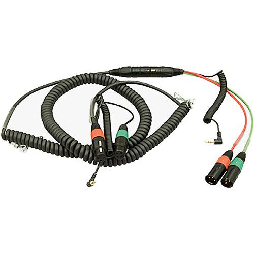 Ambient Recording Dual 3-Pin XLR-F TRS Mini Plug to 7-Pin XLR-M Breakaway Cable