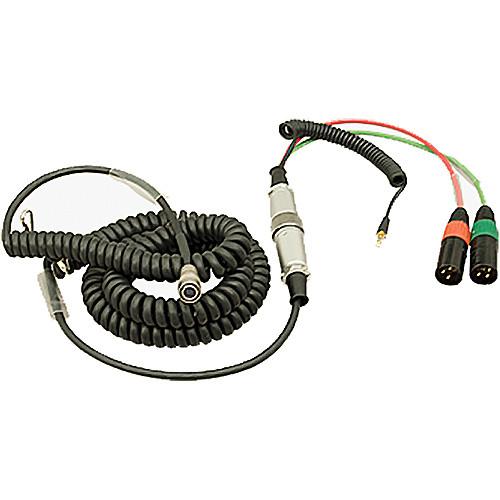 Ambient Recording HBS12HY10-35 Hirose 12-Pin Male to Hirose 10-Pin Female Coiled Breakaway Cable with Y Cable