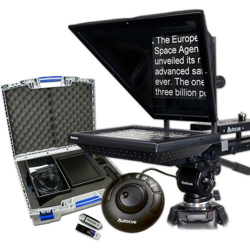 Autocue QTV 10" Prompter Package, QStart, Controller & Carry Case