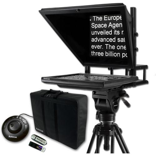 Autocue QTV 17" Prompter Package, QStart, Controller & Carry Case