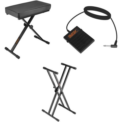 Photo Video X-Stand with X-Bench and Sustain Pedal - Keyboard Essentials Kit