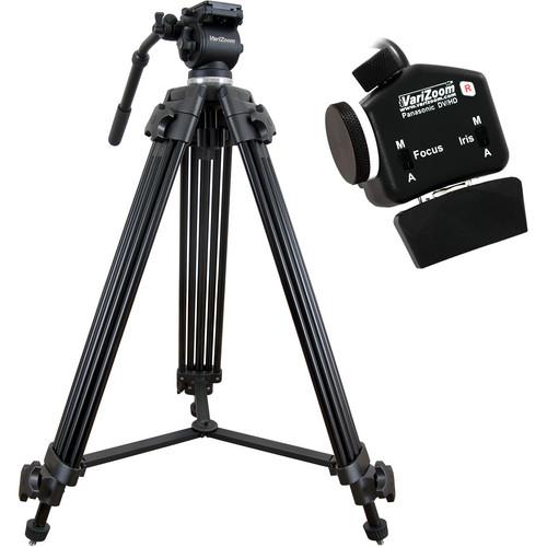 VariZoom VZTK75A Tripod System with VZROCKPZFI for Select Panasonic Cameras