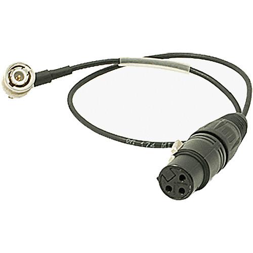 Ambient Recording 15.8" 3-Pin XLR Female to BNC Right Angle Timecode-In Cable for Timecode Clockit Devices