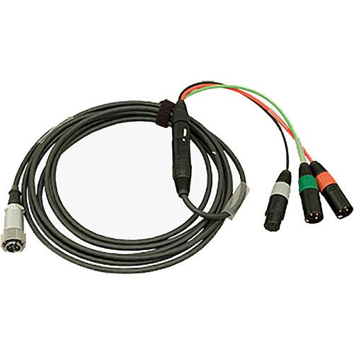 Ambient Recording HBN10Y7-5 Hirose 10-Pin Male to 7-Pin XLR Male Breakaway Cable with Y Cable