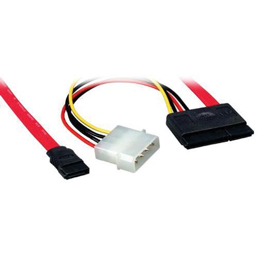 Comprehensive 7-Pin SATA Female to Female Cable with 15-Pin Power Adapter