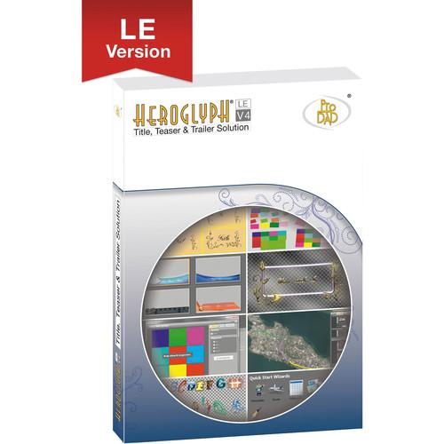 proDAD Heroglyph V4 LE Titling and Motion Graphics Software