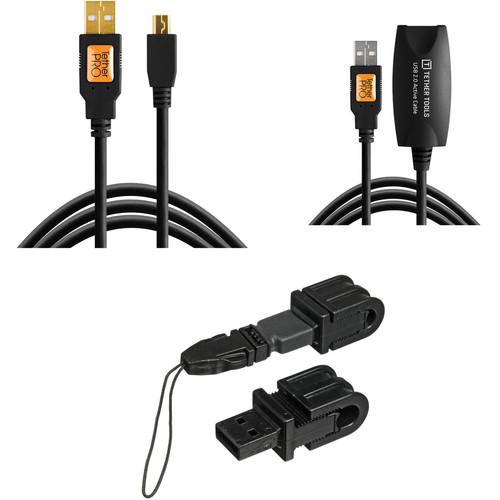 Tether Tools TetherPro USB 2.0 Cable, TetherPro USB 2.0 Extension Cable & Jerkstopper Tethering Kit