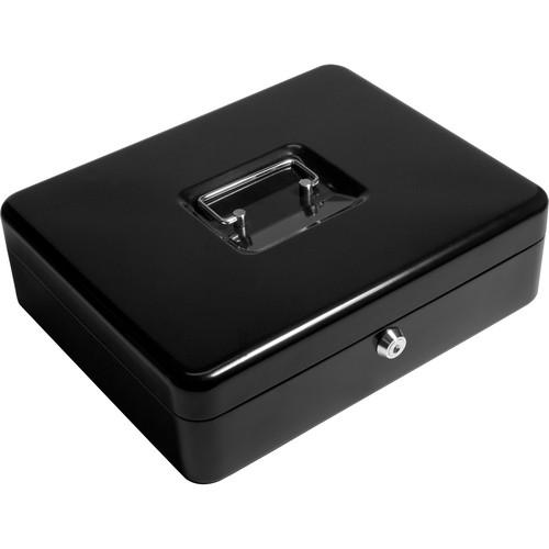 Barska 12" Cash Box with Key Lock and Coin Tray