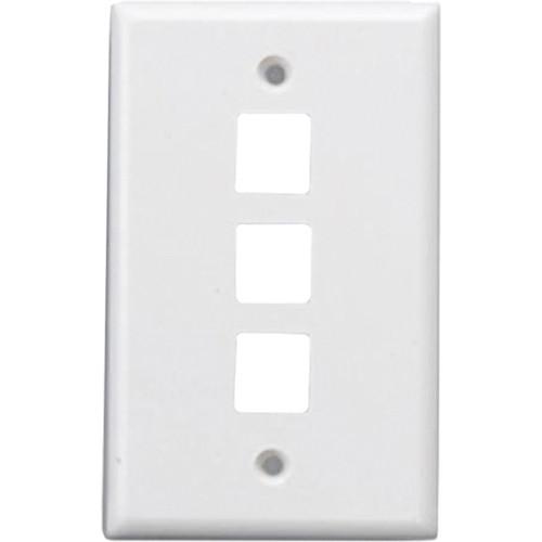 Comprehensive WP-FP3WHT Keystone 3 Port Faceplate