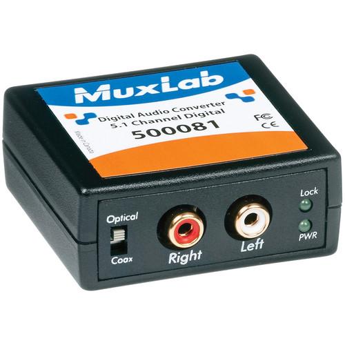 MuxLab 500081 Digital to Analog Audio Converter and Downmixer