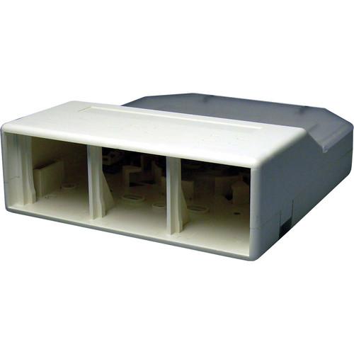 NTW 3UN-SB6W UniMedia Extra Large Surface Mount Box with 6 Outlets
