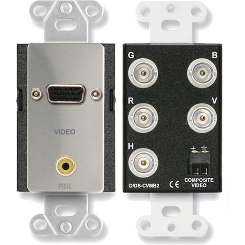 RDL DS-CVMB2 Composite Video Monitor Connection Plate