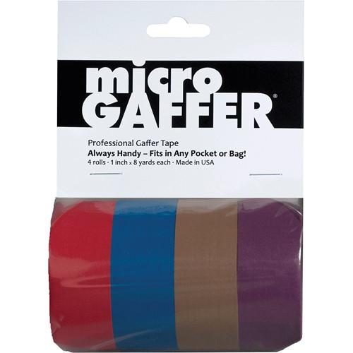Visual Departures microGAFFER Compact Gaffer Tape, 4 Pack 1.0" x 24