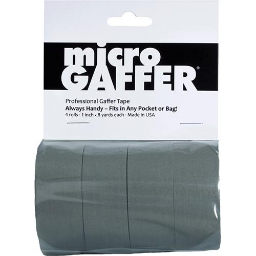 Visual Departures microGAFFER Compact Gaffer Tape, 4 Pack 1.0" x 24