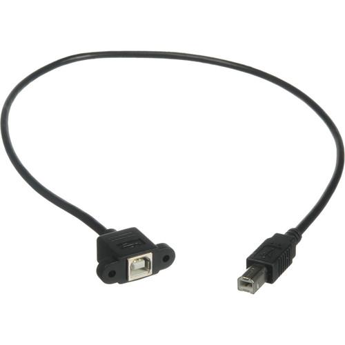 C2G Panel-Mount USB 2.0 Type-B Female to USB 2.0 Type B Male Cable