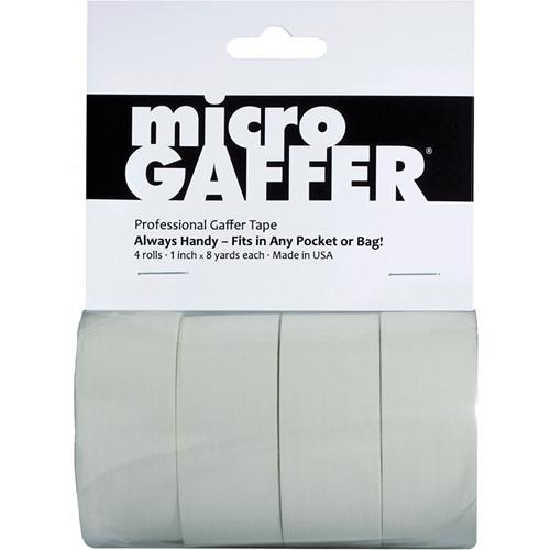 Visual Departures microGAFFER Compact Gaffer Tape, 4 Pack 1.0" x 24