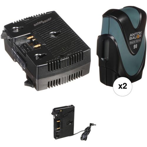 Anton Bauer Gold Mount Plate with 2 Batteries & Charger Kit for Blackmagic