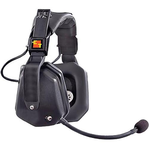 Eartec Ultra Double Headset w Shell Push-To-Talk for 2-Pin Motorola Radios
