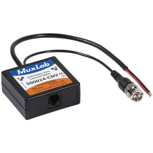 MuxLab CCTV Power-Thru Converter Balun
