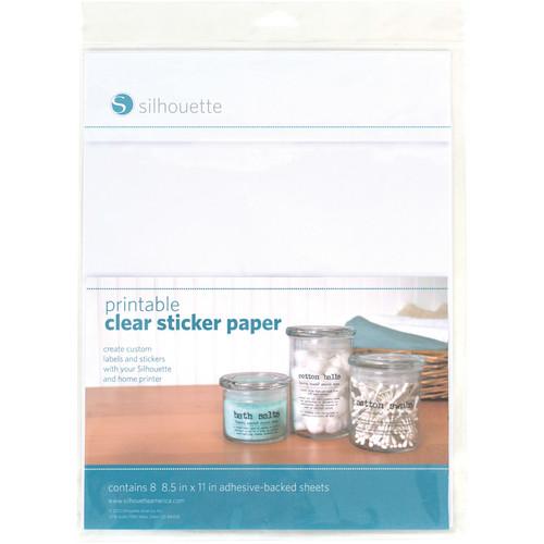 silhouette Printable Clear Sticker Paper