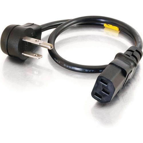 C2G 18 AWG Universal Flat-Panel Power Cord NEMA 5-15P to IEC C13