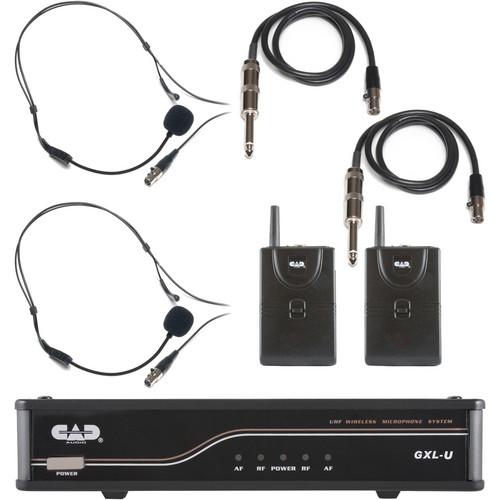 CAD GXLU 2-Channel UHF Wireless System with 2 Bodypack Transmitters