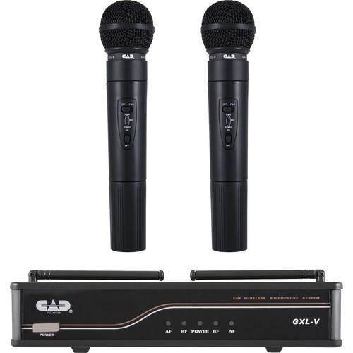 CAD VHF Dual Channel Handheld Wireless Microphone System