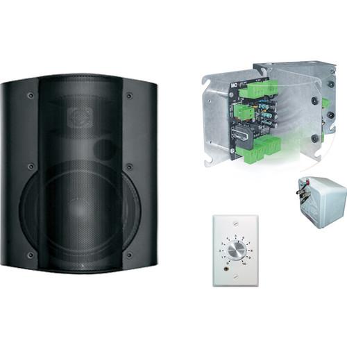 OWI Inc. 40W Amplifier and Surface Mounted Speaker Combination with Volume Control