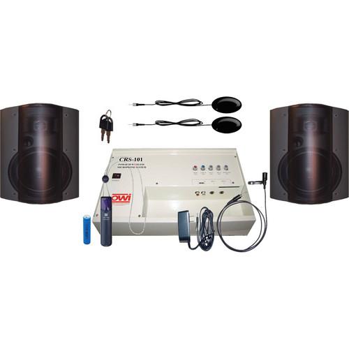 OWI Inc. CRS10183782B Speaker Package - CRS101 Infrared Wireless Microphone System with 2 P8378 Speakers