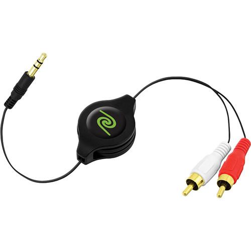 ReTrak Retractable RCA to 3.5mm Audio Cable