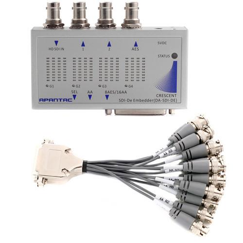 Apantac SDI Audio De-Embedder with Unbalanced Analog Audio Breakout Cable