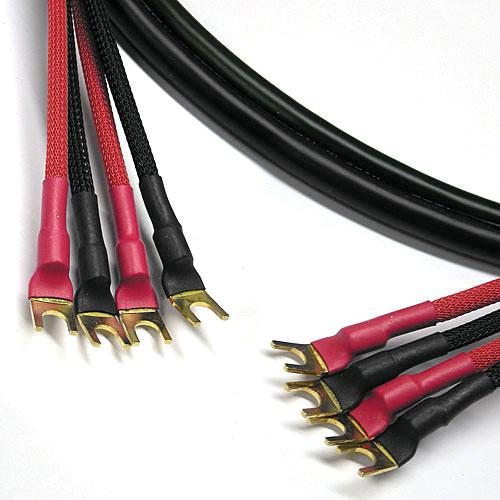 Canare 11 AWG 4S11 Bi-Wire Speaker Cable with Four Spade to Four Spade