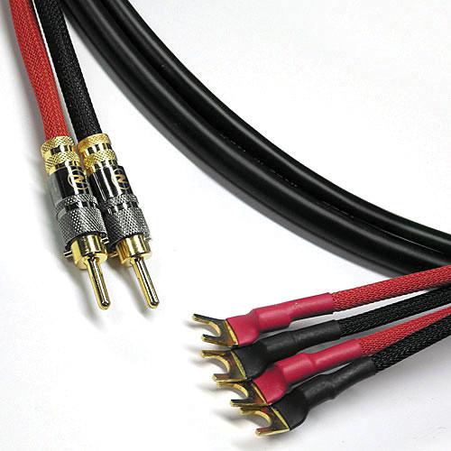 Canare 11 AWG 4S11 Bi-Wire Speaker Cable with Two Banana To Four Spade