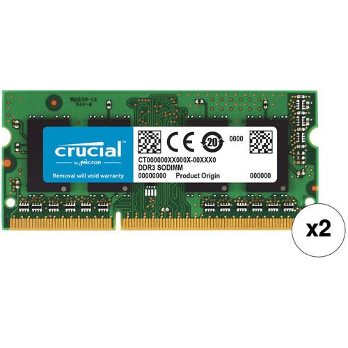 Crucial 16GB 204-Pin SODIMM DDR3 PC3-10600 Memory for Mac Kit