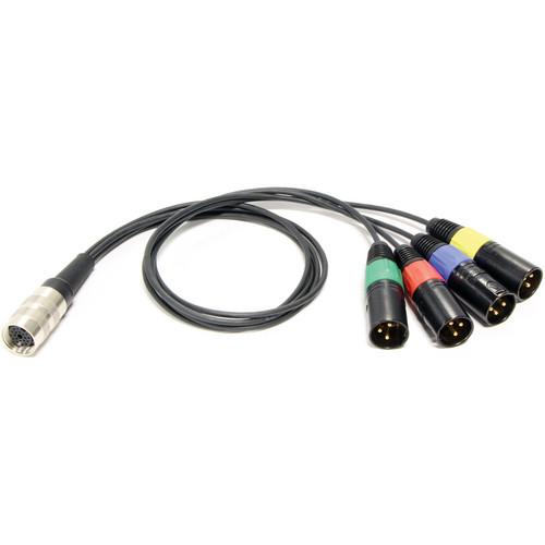 Schoeps AK SURROUND M 4U Miniature Multi-Pin to XLR-3 Adapter Cable