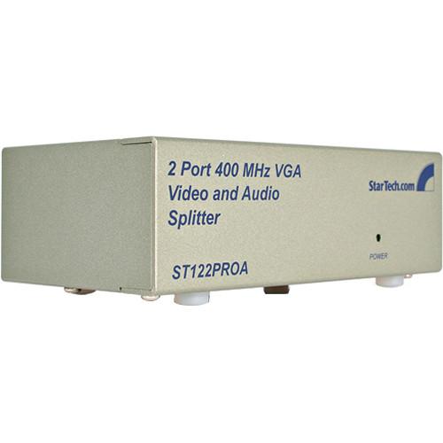 StarTech 2-Port High Resolution VGA Video Splitter with Audio, StarTech, 2-Port, High, Resolution, VGA, Video, Splitter, with, Audio